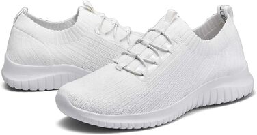 Жіночі кеди TIOSEBON slip-on, білі, розмір 43 EU - легкі кросівки для спорту та прогулянок