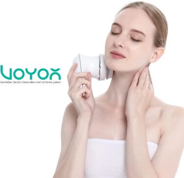 Антицелюлітний масажер VOYOR для обличчя, шиї, плечей, спини, ніг з 3 насадками, щітка для очищення обличчя, водонепроникний IPX7, акумуляторний