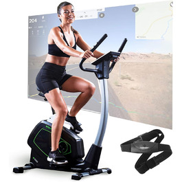 Велотренажер Christopeit Sport Eco 1000 з генератором, магнітною системою гальмування, USB, підтримкою Kinomap, для ваги до 150 кг