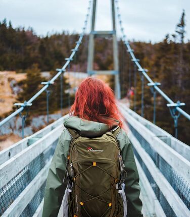 Рюкзак туристичний MOUNTAINTOP 40 л з дощовиком для чоловіків і жінок, трекінговий, для кемпінгу, походів, подорожей, 55x35x25 см