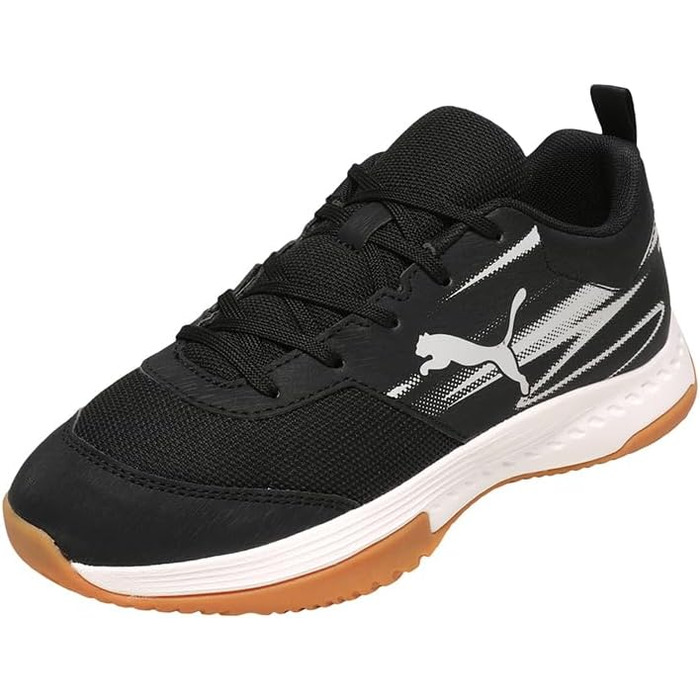 Дитячі кросівки PUMA Varion Li Jr Indoor Court Shoe, 38 EU, чорний/світло-сірий/gum