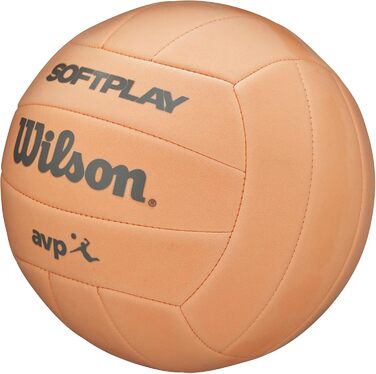 Волейбольний м'яч Wilson AVP Soft Play - Оранжевий/Західний (Смугастий)