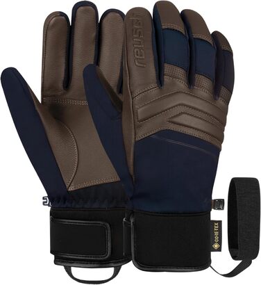 Зимові рукавички Reusch Jupiter Gore-TEX, теплі, водонепроникні, вітрозахисні, дихаючі, для снігу та лиж, унісекс, синьо-коричневі, розмір 10