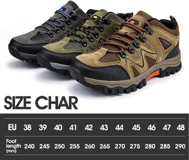 Чоловічі трекінгові черевики для хайкінгу та трейлраннінгу, Outdoor, 38-48 EU, Колір: Коричневий