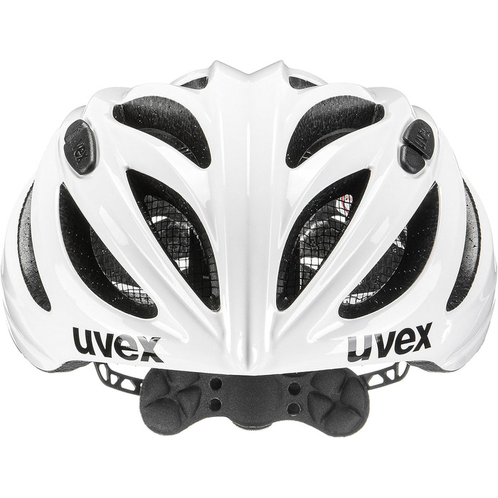 Шолом велосипедний uvex boss race, білий, для жінок і чоловіків, розмір 52-56 см, регульований, з вентиляцією, безпечний, преміум-якість