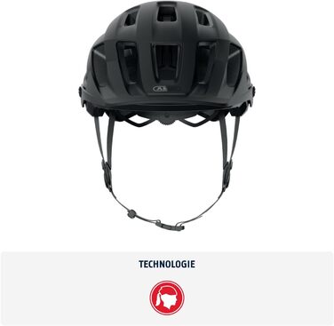 Шолом ABUS Moventor 2.0 MIPS MTB - захисний шолом для гірського велосипеда, All-Mountain, чорний (velvet black), розмір M (54-58 см)