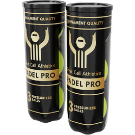 М'ячі для падел-тенісу Great Call Athletics Pro Tournament, 3 шт. - професійна якість, для турнірів