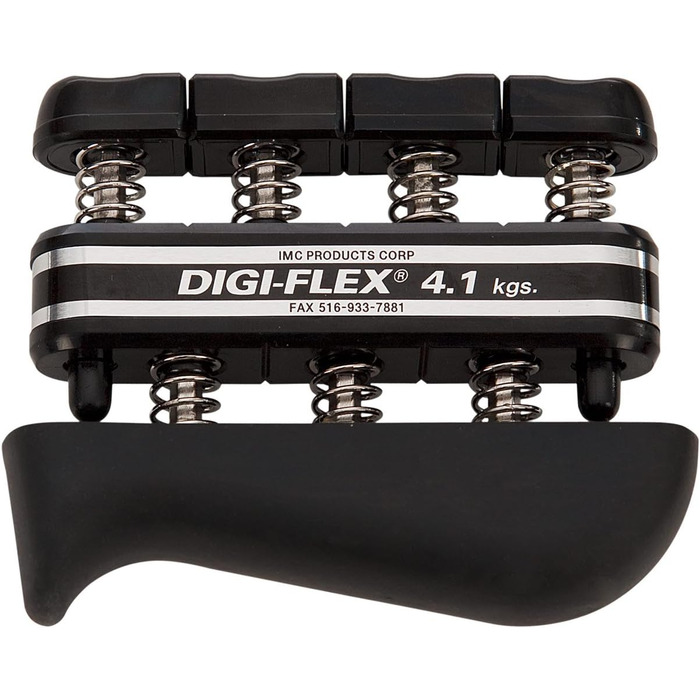 Тренажер для рук Digi-Flex, еспандер для пальців і передпліччя, 4,1 кг, чорний