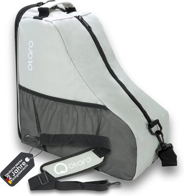 Сумка для ковзанів Otaro – водонепроникна та міцна | Для дітей та дорослих, для роликів та ковзанярського обладнання, сірого кольору