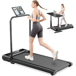 Бігова доріжка Walking Pad - складаний біговий доріжки з підставкою для планшета, 6 км/год, 4 в 1, LED, максимальне навантаження 110 кг