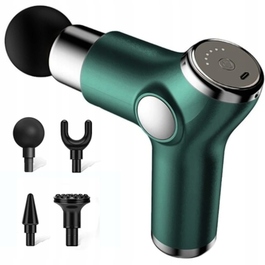 Перкусійний масажер Massage Gun з LCD-дисплеєм, безшумний