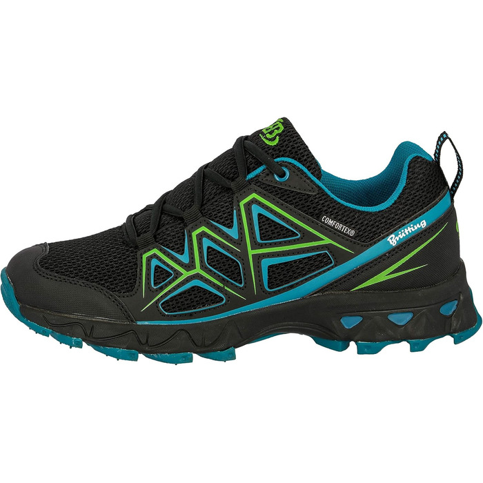 Черевики трекінгові та для ходьби Brütting Power Unisex, 42 EU, Чорний, Petrol, Зелений