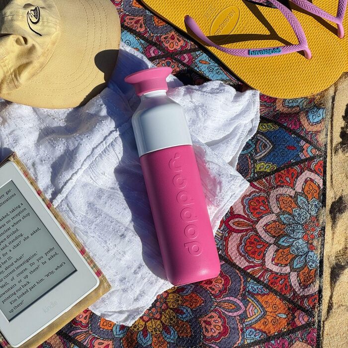 Термос Dopper Insulated Pelican Pink 350 мл — двостінний, нержавіюча сталь, зберігає 24 год холод/9 год гарячий, герметичний, для води, кави, чаю