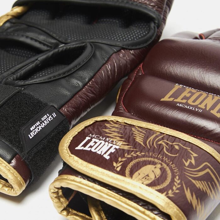 Рукавички для MMA Leone 1947 Legionarvis Bordeaux, L – для греплінгу та фріфайту, тренувальні