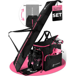 Чохол для сноуборду STYNGARD Calgary з сумкою для черевиків (140-190 см) - чорно-рожевий