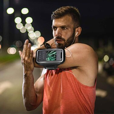 Спортивний чохол-наплічник ONEFLOW для iPhone 13 Mini, чорний, арматура для бігу та фітнесу
