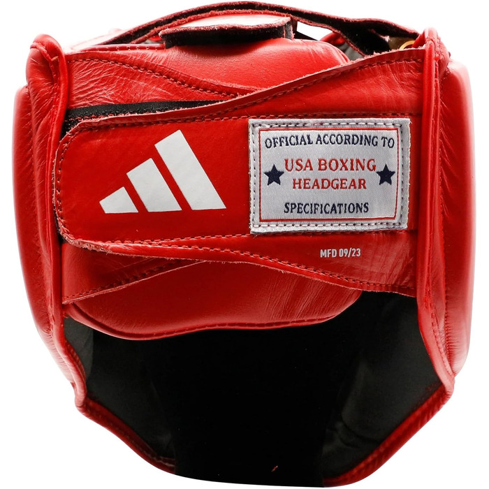 Захисний боксерський шолом adidas IBA, унісекс, червоний, розмір S