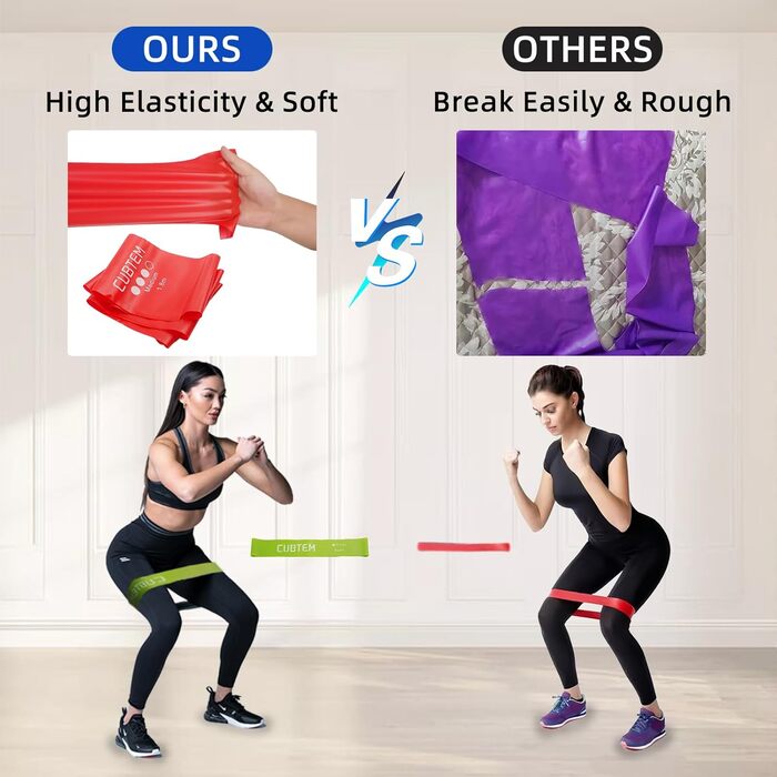 Набір фітнес-гумок 9 шт. (латекс), 4 шт. (TPE), для фітнесу, йоги, силових тренувань, реабілітації