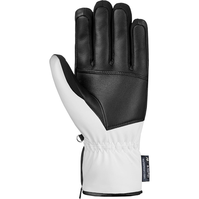 Жіночі лижні рукавички Reusch Tiffany R-tex Xt, екстра теплі, водонепроникні, дихаючі, розмір 7, білі/чорні