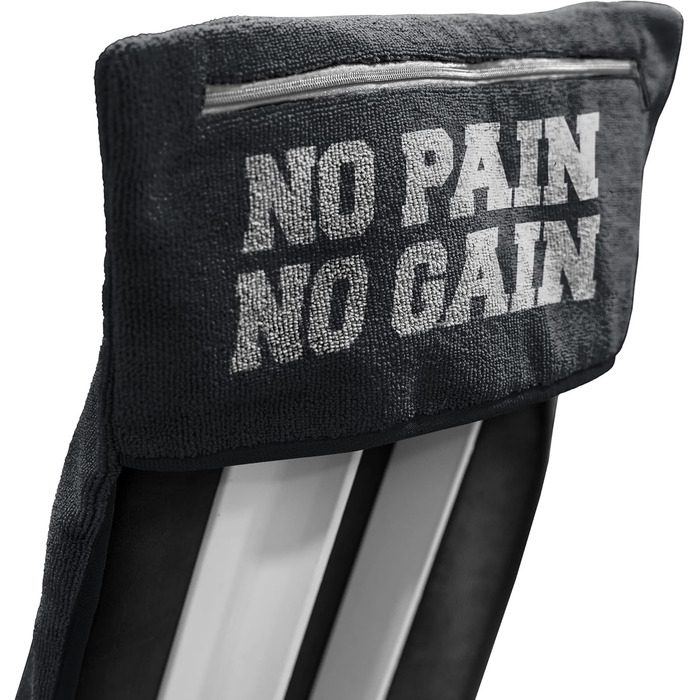 Рушник для фітнесу C.P. Sports: мікрофібра, фіксація, кишеня на блискавці, для тренувань, м'який, великий, 5 кольорів (темно-сірий)