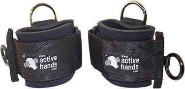 Ремінці з D-кільцем Active Hands, стандартний розмір, допоміжний аксесуар для спорту та реабілітації