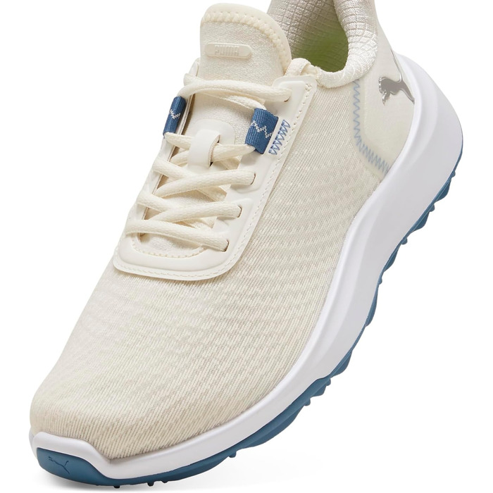 Жіноче golf-взуття PUMA Ignite Elevate X - кросівки для гольфу (38 EU, білий/блакитний)