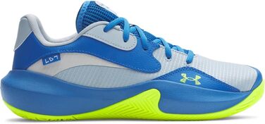 Кросівки баскетбольні чоловічі Under Armour UA Lockdown 7 Low (44/44.5 EU, Blue Calm Blue Atlantis High Vis Gelb)