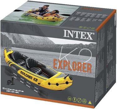 Каяк Intex Explorer K2 - двомісний, для відпочинку та сплавів