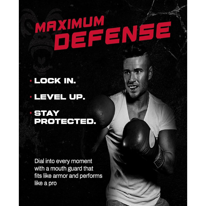 Захисна капа Beast Gear - для боксу, MMA, регбі, кікбоксингу, джудо, карате, хокею та бойових мистецтв. Зручна коробка для зберігання. Захищає зуби, ясна та щелепу. Білий.