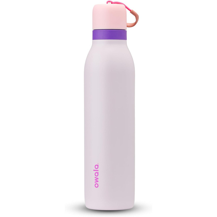 Owala FreeSip Twist ізольована пляшка для води з нержавіючої сталі зі соломинкою, 680 мл, рожево-фіолетова, BPA-free, для спорту та подорожей