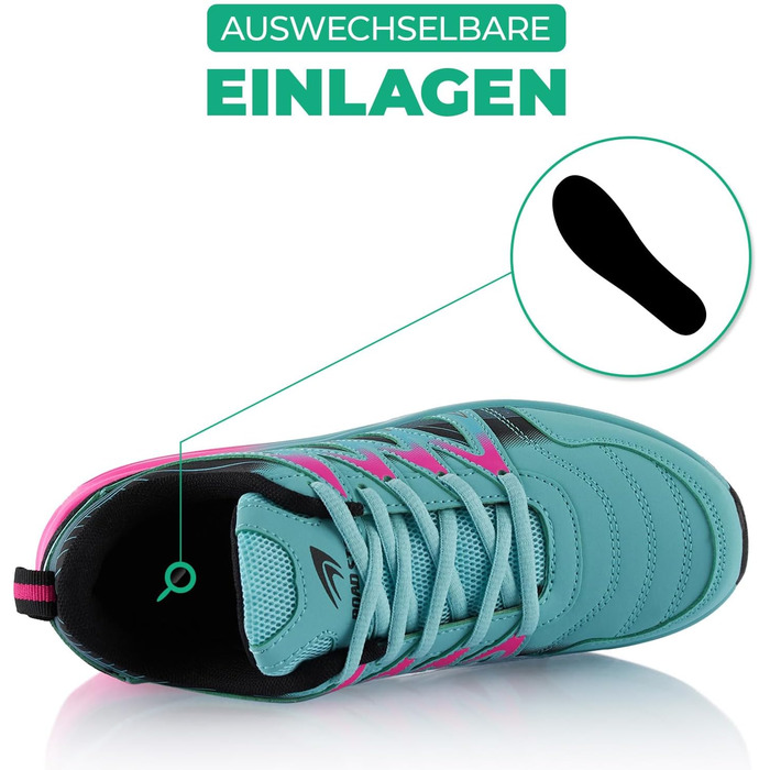 Спортивні кросівки для жінок та чоловіків з амортизацією, легкі бігові кросівки (42 EU, Синій Чорний Рожевий)