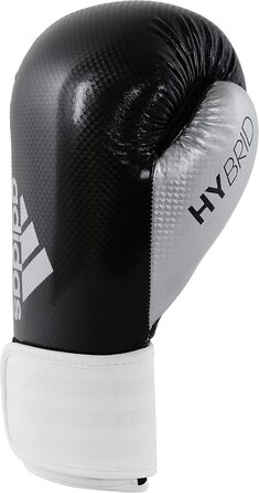 Боксерські рукавички adidas Hybrid 65, 10 унцій, чорні/білі, для чоловіків