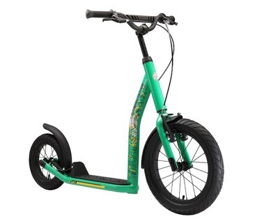 Самокат дитячий STAR SCOOTER City Kick Scooter 16 дюймів, зелений - з повітряними колесами та регульованою висотою