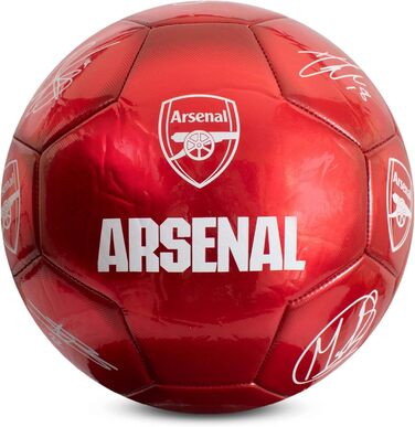Офіційний футбольний м'яч Arsenal FC, металевий, розмір 5, для тренувань і матчів, колекційний, для дітей і дорослих, Hy-Pro