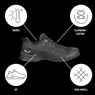 Чоловічі трекінгові півчеревики Salewa Wildfire GTX 44.5 EU Navy Blazer Cactus