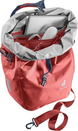 Велосипедна сумка Deuter Weybridge 25+5 л, водонепроникна, на задній багажник, колір Redwood
