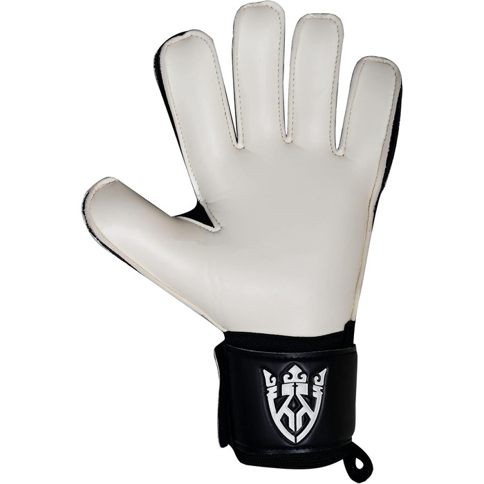 Воротарські рукавички Keeperking для дітей, юніорів та дорослих. Без пальців, 4 мм, латекс, унісекс, чорно-білі (3)