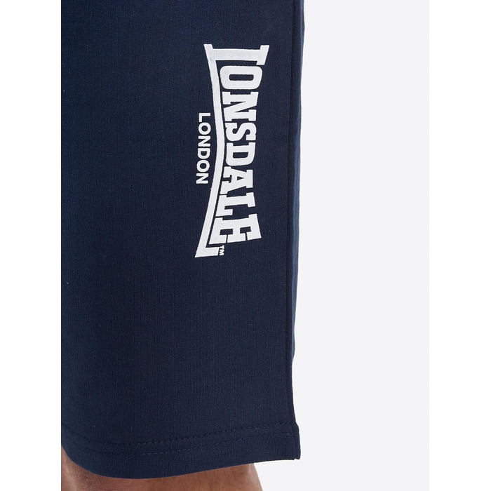Чоловічі спортивні шорти Lonsdale Norale Passfor Fringford, темно-сині з білим, розмір XL