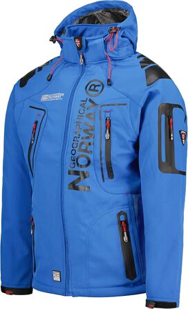 Чоловічий теплий халат Geographical Norway Tangata Herren, червоний (S, Königsblau Schwarz)