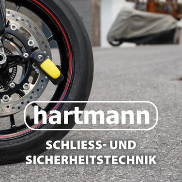 Замок ланцюговий Hartmann 120 см для мотоцикла/велосипеда з захистом від буріння та викрадення, 9,5 мм