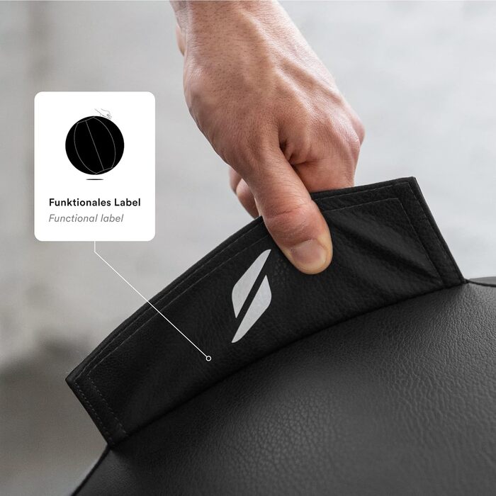 Стілець-м'яч STRYVE для офісу 65,70см - ергономічний фітнес-м'яч знімний чохол та захист від скочування, з повітряним насосом. Максимальне навантаження 150 кг. Використовується як офісний стілець або пуф.