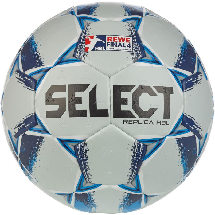 Гандбольний м'яч Select Replica HBL Final4 v24, розмір 3, блакитний