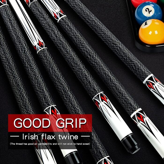 Кю (бильярдний кий) Teekerwan 58 дюймів - комплект з 2 шт. з клена, вага 20 oz, 1/2