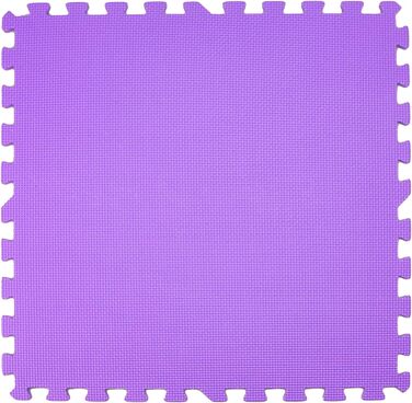 Набір з 8 захисних килимків та 16 крайових елементів, 60x60x1 см, для фітнесу, спорту, йоги, пазл-мат, підлоговий мат, EVA, вибір кольору, 2,88 м²