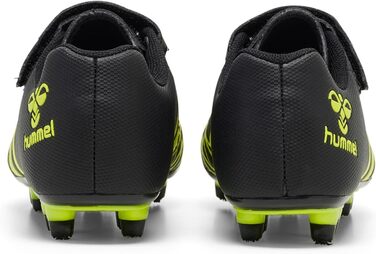 Дитячі футбольні бутси Hummel Top Star 30 EU, чорно-жовті, з клямками для різних типів ґрунту