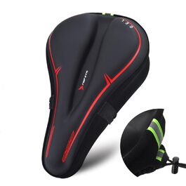 Покриття для велосипедного сидіння з гелевою подушкою, водонепроникне, для гірського велосипеда, велотренажера, чорного кольору