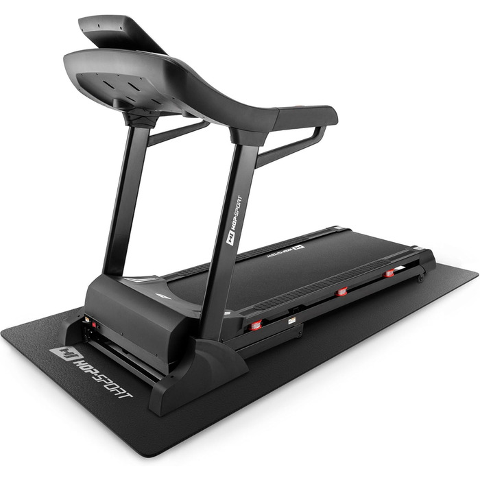 Захисний килимок для тренажерів Hop-Sport з ПВХ (0,6 мм) — протиковзний та водонепроникний килим під обладнання для домашнього залу, антивібраційний, різні розміри