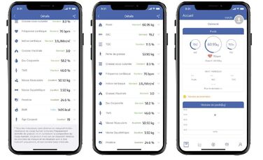 Розумні ваги Haepi з Bluetooth, цифрові, скляні, чорні, аналіз 15 показників (ІМТ, жир, кістки, м'язи, вода), до 180 кг, імпедансний вимірювач