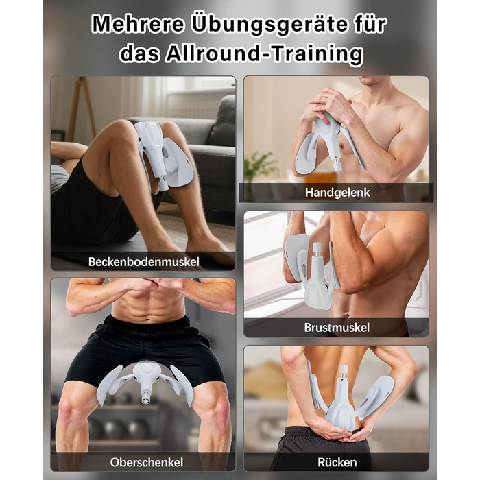 Тренування стегон та тазу: тренажер для жінок та чоловіків для дому, сірий