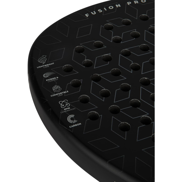 Плече ракетки для падел-тенісу VirtuFit Control: для початківців та досвідчених, гібридна конструкція, білий/срібний (Fusion Pro)